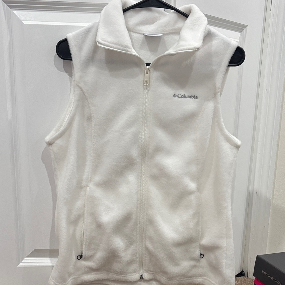 Columbia Ivory Fleece Zip Vest